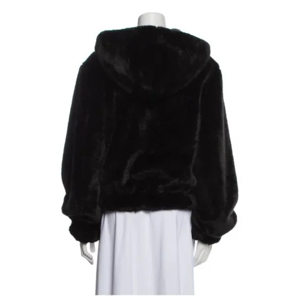 Helmut Lang Faux Fur Hoodie - Size S - Picture 3 of 3